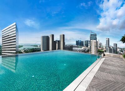 The rooftop of the new Andaz Singapore. Andaz