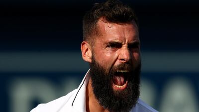Benoit Paire during his 2-6, 7-5, 7-6 victory against Marin Cilic on Tuesday. Getty