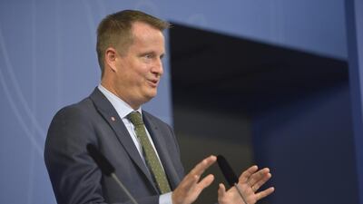 Interior Minister Anders Ygeman says Sweden wants to deport up to 80,000 asylum-seekers. Henrik Montgomery / TT via AP, file