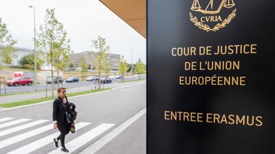 The European Court of Justice in Luxembourg on September 6, 2017, rejected efforts by Hungary and Slovakia to stay out of a European Union scheme to relocate refugees. Geert Vanden Wijngaert/AP Photo