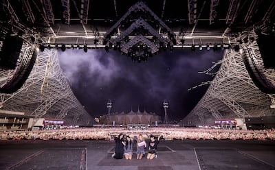 Blackpink at Etihad Park in Abu Dhabi. Photo: Live Nation Entertainment