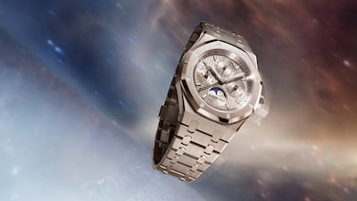 The 41mm Royal Oak models come in stainless steel or 18-carat sand gold. Photo: Audemars Piguet