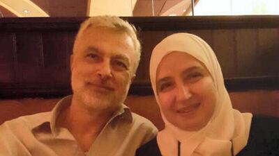Majd Kamalmaz with his wife Hasna. Courtesy: Ibrahim Kamalmaz
