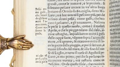 The Viaggio dell'Indie Orientali was sourced and acquired by Peter Harrington Rare Books for a regional collector in 2017, who bought the title for a whopping $80,000 (Dh293,848). Peter Harrington
