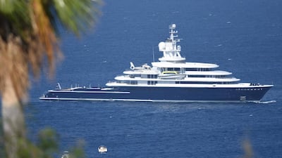Luxury "Luna" yacht is seen anchored at Bodrum in Mugla Province of Turkey. Ali Balli / Anadolu Agency / Getty