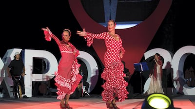 People came together to mark the Three Year Countdown to Expo 2020. Anna Nielsen/The National