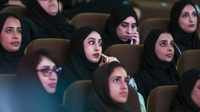 The charter comprises eight national commitments designed to serve as guiding pillars for Emirati women. Photo: Victor Besa / The National