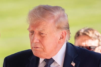 US President Donald Trump arriving at the G7 Summit in Evian-les-bains on June 15. Bloomberg