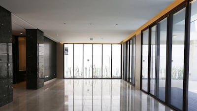 The drawing room in the type 4 seven bedroom villa. Pawan Singh / The National