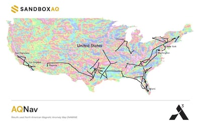 The tests of the SandboxAQ technology lasted for five months and involved more than 100 flights that took place across 'diverse geographies and conditions' in the US. Image: SandboxAQ