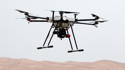 An Abu Dhabi business incubator is launching a lucrative competition to develop the latest hi-tech drone. Pawan Singh / The National