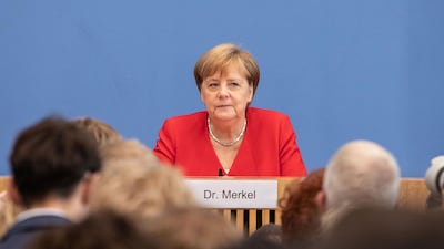 German Chancellor Angela Merkel attends her annual press conference on July 19, 2019 in Berlin, Germany. Omer Messinger/Getty Images