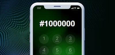 Etisalat is auctioning short phone numbers with hashtags that act as the user’s “unique identity". Photo: Emirates Auction website