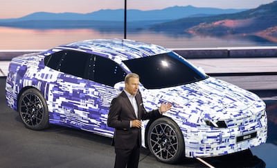 BMW CEO Oliver Zipse presented the new i3 in September. AFP