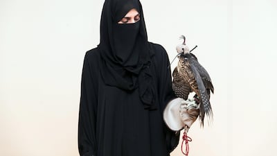 Ayesha Al Mansoori wanted to be a falconer since age four. Reem Mohammed / The National