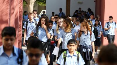 As pupils return, some parents are worried about how they will pay school fees. Pawan Singh / The National