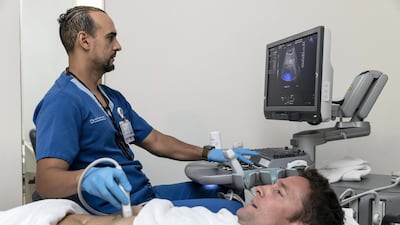 GCC’s current health expenditure per capita at $1,147.8 is higher than the global average of $1,059, but substantially lower compared with other developed countries such as the US ($10,000), Germany ($5,000) and the UK ($4,000), as per Alpen Capital research. Photo: Antonie Robertson / The National