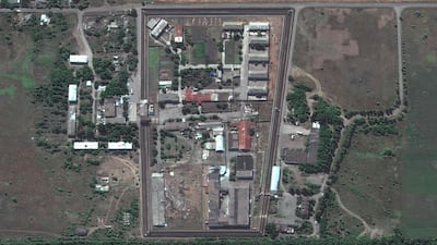 The Olenivka prison in the Donetsk region of Ukraine, where more than 50 people reportedly died following an attack and explosion on July 29. AFP
