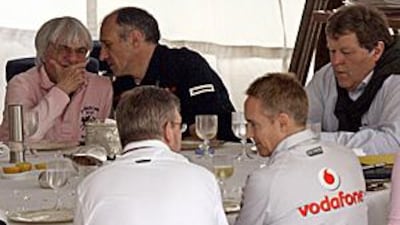 One of the many meetings held in the last month over the future of Formula One. The team list for 2010 is to be announced today.