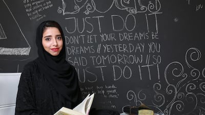 Emirati visual artist Amani Al Shaali. Victor Besa for The National