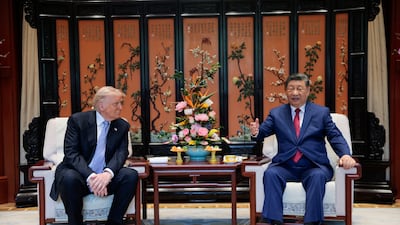 The leaders sit down for a second day of talks. Reuters