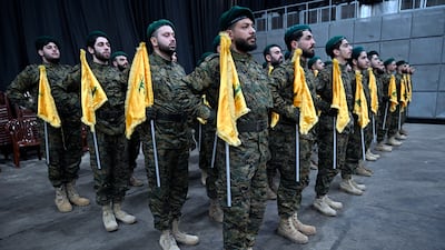 Hezbollah members in Beirut, Lebanon. The group was designated a foreign terrorist organisation in 1997 by the US. EPA