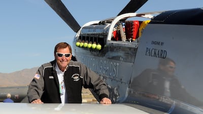 September 15, 2010: Long time Reno Air Race pilot Jimmy Leeward with his P51 Mustang. A spokesman for Reno's National Championship Air Races says the P-51 Mustang that crashed into a box seat area at the front of the grandstand Friday, Sept. 16, 2011, at???