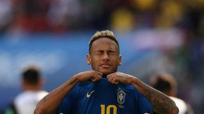 Neymar was in tears after Brazil beat Costa Rica in their group game earlier this week. Francois Nel / Getty Images