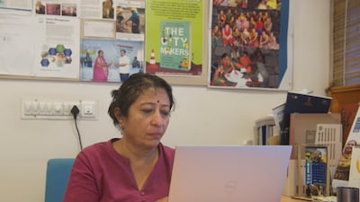 Bijal Brahmabhatt, director of Mahila Housing Trust, says high temperatures reduce the economic productivity of women by about a third. All photos: Taniya Dutta for The National