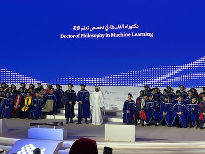 MBZUAI's 2024 graduating class includes the institution's first PhD graduates. Photo: Cody Combs