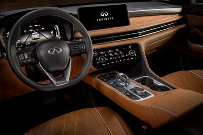 The QX60 cabin interiors with semi-aniline leather have a luxe feel