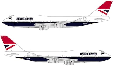 The Negus livery has been unveiled by British Airways. Courtesy BA
