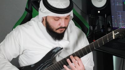 Emirati metal musician Kareem Alfadl wants to see the region embrace music from a wider range of genres. Wajod Alkhamis / The National