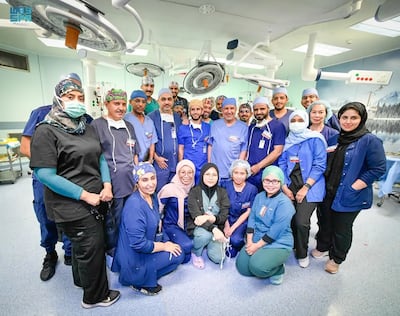 Syrian conjoined twins Ihsan and Bassam were separated by Saudi surgeons. SPA