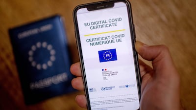 The Al Hosn app will be the equivalent to EU Digital Covid certificate. AFP