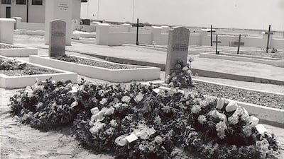 The graveyard in Sharjah for British personnel. Photo: St Martin’s Anglican Church
