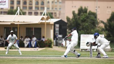 Sharjah and Dubai compete on Tuesday in the first match of the new National Under 19 cricket tournament. Lee Hoagland / The National