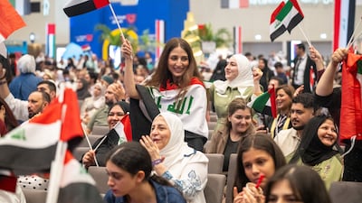 People gather for the Emirates Loves Iraq community event at Expo City Dubai. All photos: Ahmed Ramzan / The National