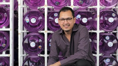 Ashish Bhandari, owner of Aquaplus, says he likes to create an asset and then spend what he earns from that asset. He buys property and spends the rental income earned from the unit. Photo: Chris Whiteoak / The National
