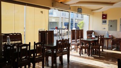 Al Afadhil restaurant in Karama. It is the most popular branch of the two. Pawan Singh / The National