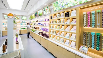 An Innisfree store by an Amorepacific cosmetic brand in Singapore. South Korea's biggest cosmetics maker is revamping its products to suit Muslims and darker-skinned women in South East Asia. Nicky Loh/Bloomberg