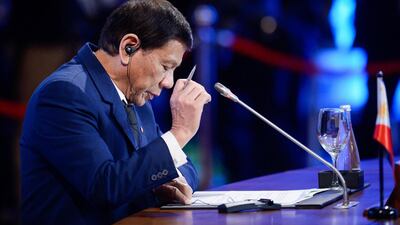 Philippine president Rodrigo Duterte. The country has continued on its stellar growth trajectory. Noel Celis/EPA