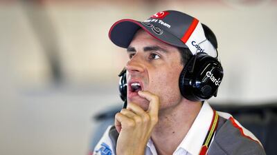 Adrian Sutil shown at November's Abu Dhabi Grand Prix when he was still on the F1 grid with Sauber. Srdjan Suki / EPA / November 23, 2014