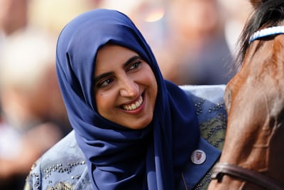 Sheikha Hissa Hamdan Al Maktoum alongside Baaeed. PA