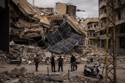 In the southern city of Tyre, which was subjected to intense bombing before the truce, the Lebanese cabinet will meet at the Benoit Barakat Barracks on Saturday. Getty