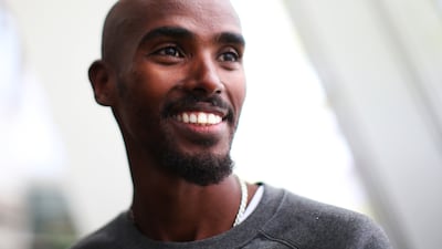 Sir Mo Farah was at the launch of the benches on World Mental Health Day. Getty
