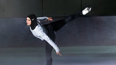 UAE figure skater Zahra Lari is breaking down barriers to put Emirati women on the sporting map. AP