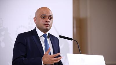 Britain's Chancellor of the Exchequer Sajid Javid has ordered a freeze on the assets of the political wing of Lebanon's Hezbollah. Tom Nicholson - WPA Pool/Getty Images
