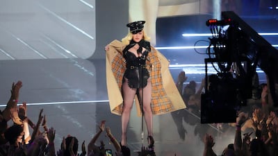 Madonna appears on stage at the MTV Video Music Awards at the Barclays Centre in New York US. AP