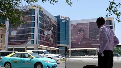 Qatar Airways headquarters in Doha, Qatar. The UAE, Saudi, Egypt and Bahrain broke off relations with the country on June 5. EPA